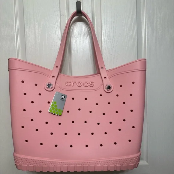 NWT Crocs Large Classic Tote Bag - Light Pink - Picture 2 of 6